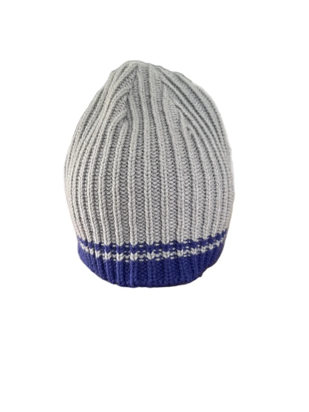 Vintage MLB Milwaukee Brewer Gray and Blue Ribbed Knit Beanie with Visor